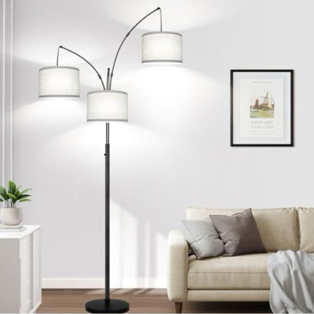 3tier floor lamp- dimmable - open box.  like new